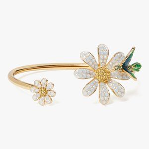 Kate Spade Dazzling Daisy Flex Cuff (Brand New) (16k Gold-Plating)